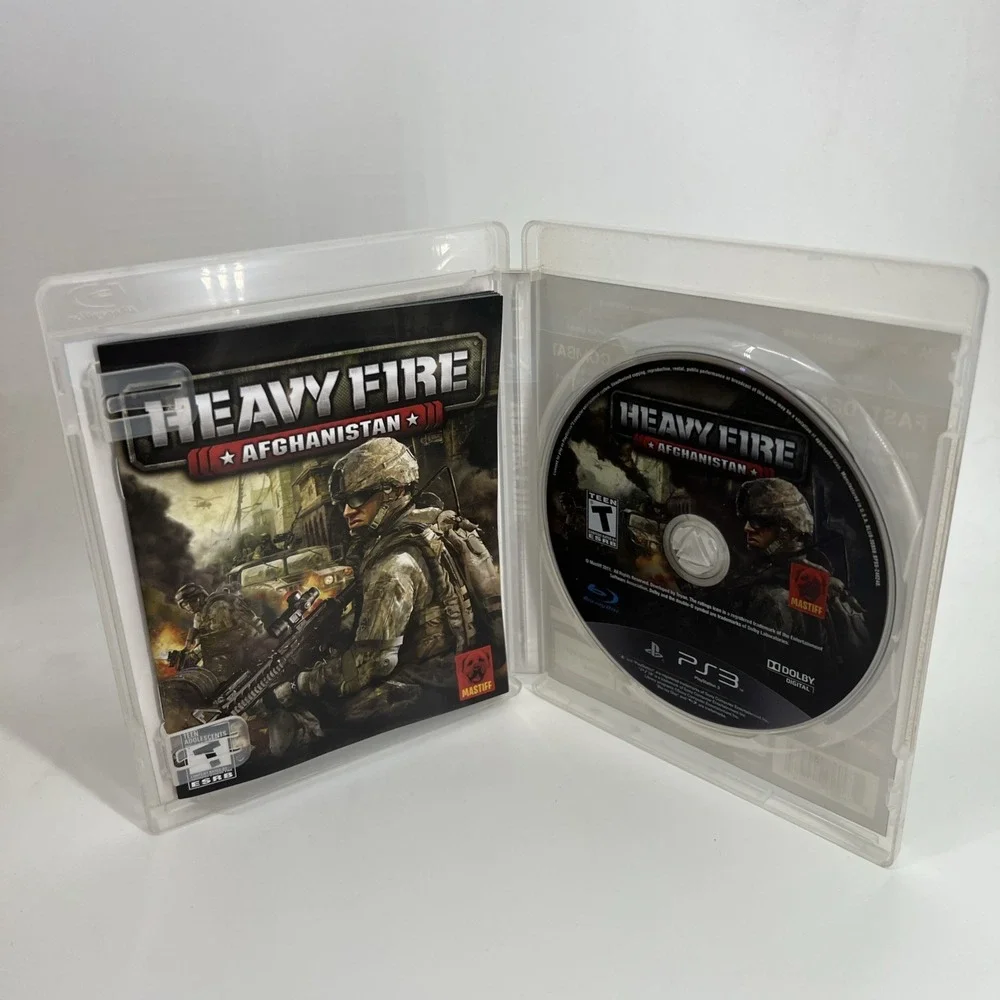 Heavy Fire Afghanistan Sony Playstation 3 PS3 Complete In Box With Manual CIB